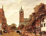 HEYDEN, Jan van der View of the Westerkerk, Amsterdam f France oil painting reproduction